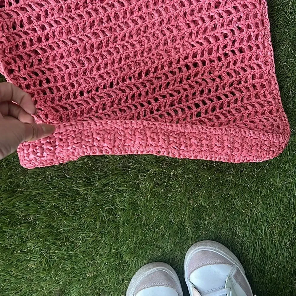 Super Cute Beach Tote Bag - Pink - Inside Pocket - Shopper Tote NEW